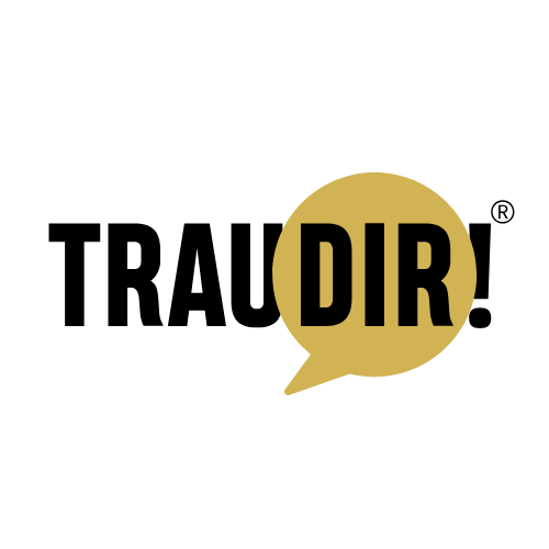 Logo TRAU DIR! gold Elke Preuss